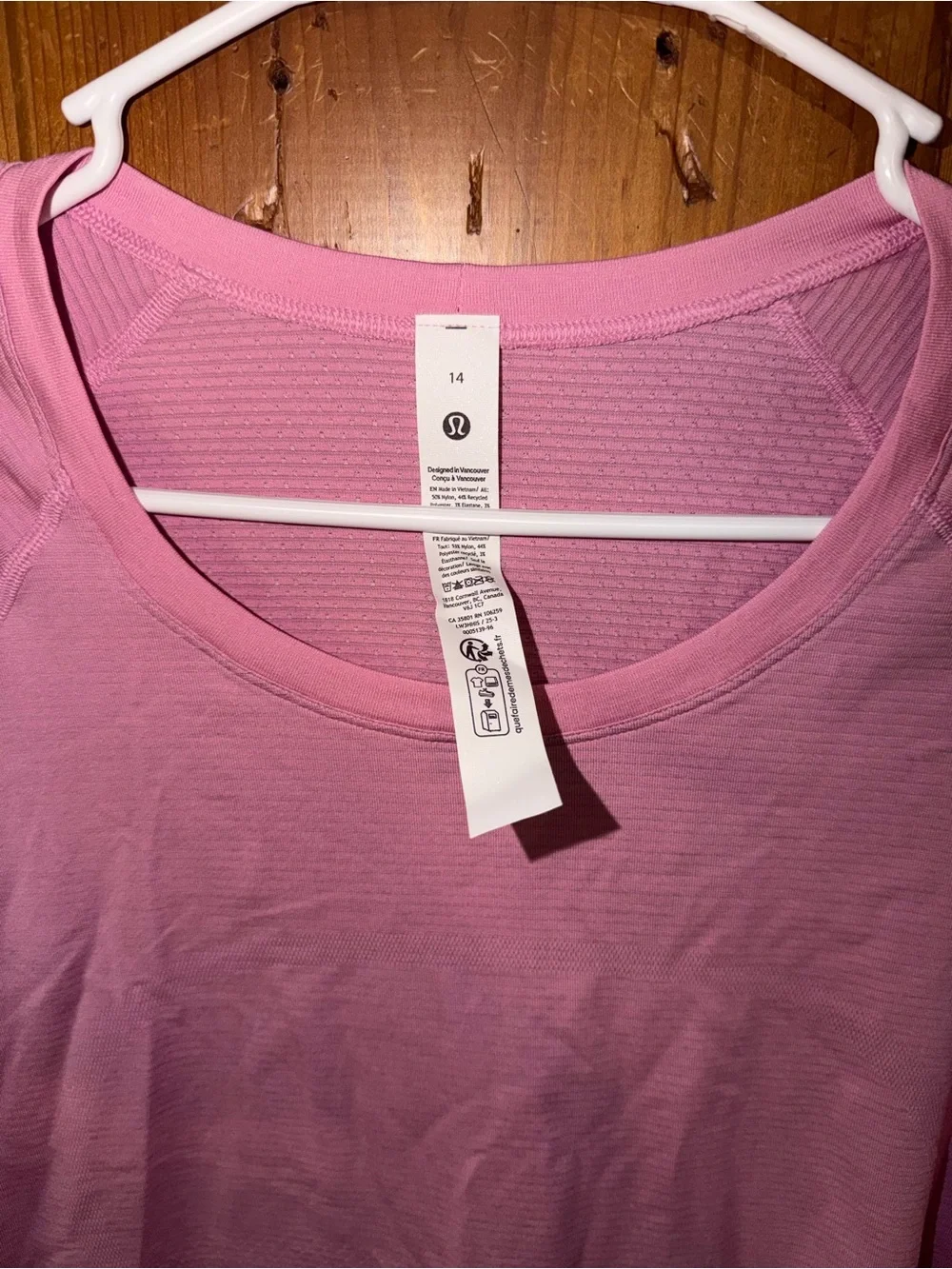 lululemon athletica Pink Long-Sleeve Crew Top - Picture 2 of 3